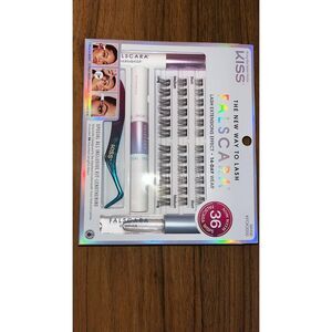 KISS Products Falscara Lash Extension Kit - Lengthening Wisps - 36ct